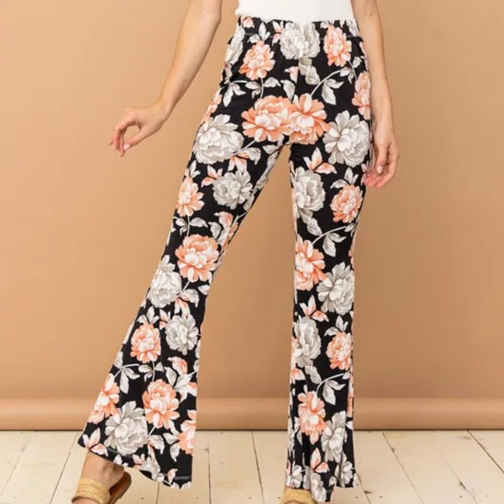 And The Why Wrinkle-Free Stretch Bell‎ Bottom Flare Pants